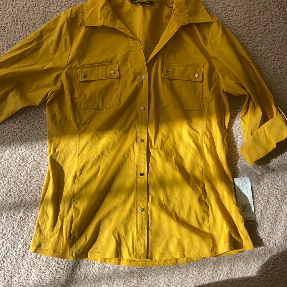 Gold brand new zac and Rachel blouse
